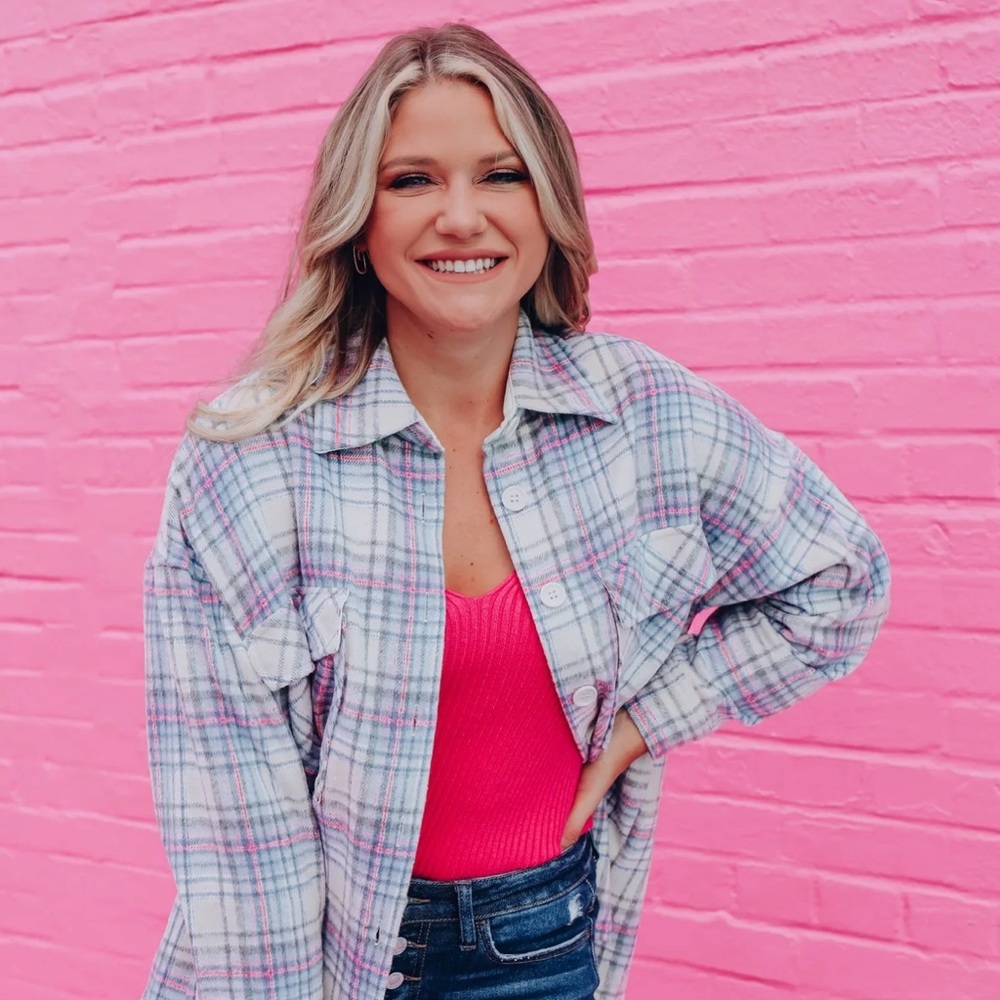 America's Sweetheart Plaid Shacket